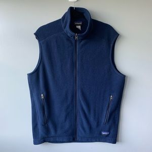 Patagonia Synchilla Fleece Full Zip Up Vest Navy Blue Men's Size L